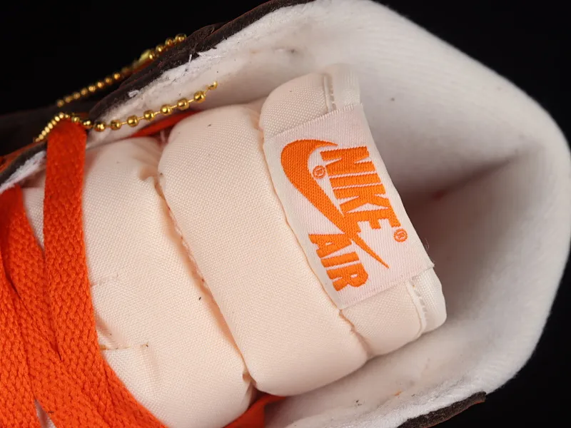 All categories Air Jordan Jordan series basketball shoes Air Jordan 1 High Pure original version Air Jordan 1 High OG "Starfish" AJ1 Joe 1 Hermes Orange high-top basketball shoes DO9369-101